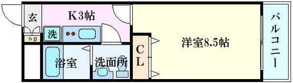 グレイス江波西の物件間取画像